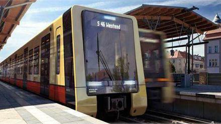 Ein neues Gesicht. In einer Firmenbroschüre zeigt der Bahnhersteller Stadler, wie die neue S-Bahn für Berlin aussehen könnte. Eine Entscheidung ist noch nicht gefallen. 