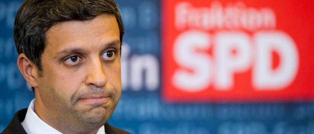 Verschwommenens Profil: Berlins SPD-Fraktionschef Raed Saleh warf der Partei vor, "den politischen Gegner zu kopieren". 