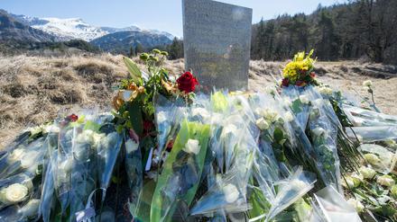 Ort der Trauer: Hier in den französischen Alpen ist am 24. März die Maschine abgestürzt. 