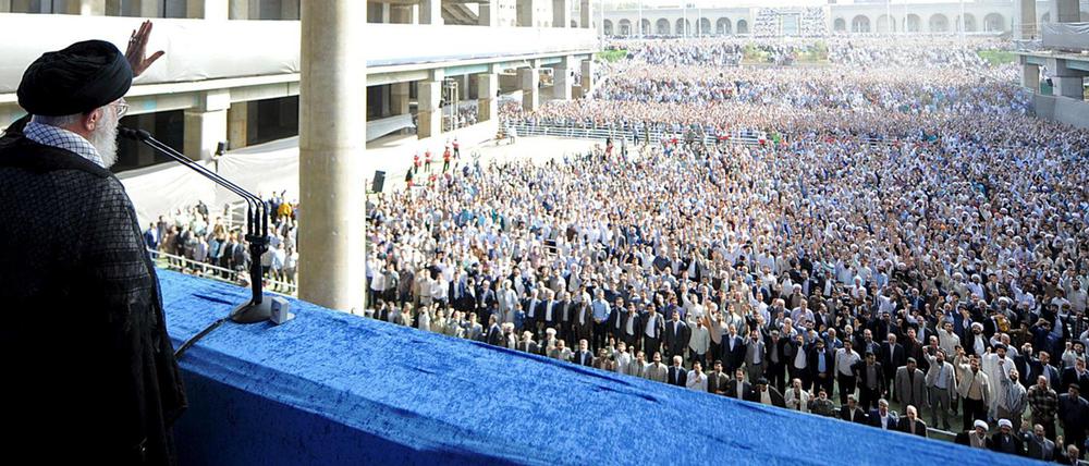 Irans Religionsführer Ayatollah Chomenei. 