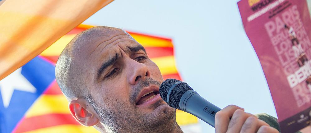 Pep Guardiola ist schon länger politisch aktiv.
