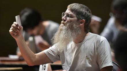 Der Neuseeländer Nigel Richards bei den Scrabble-Meisterschaften. 