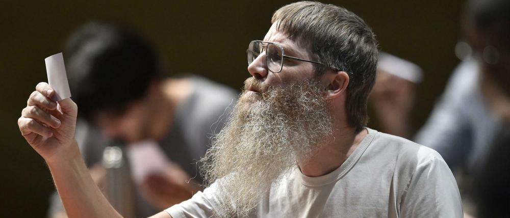 Der Neuseeländer Nigel Richards bei den Scrabble-Meisterschaften.