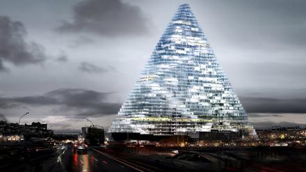 "Dreiecksturm" wird der Entwurf der Architekten Herzog und de Meuron genannt. Aufgrund seiner Optik wird das Gebäude Paris Silhouette verändern.