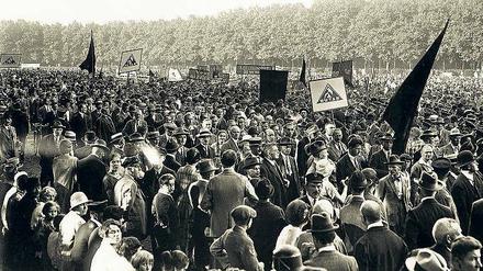 Gewerkschaftsdemo in den 20ern