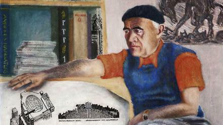 Hannes Meyer, gemalt von Paul Camenisch (1953)