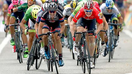Gorilla und Gentleman. André Greipel (rechts) genießt unter Kollegen einen guten Ruf.
