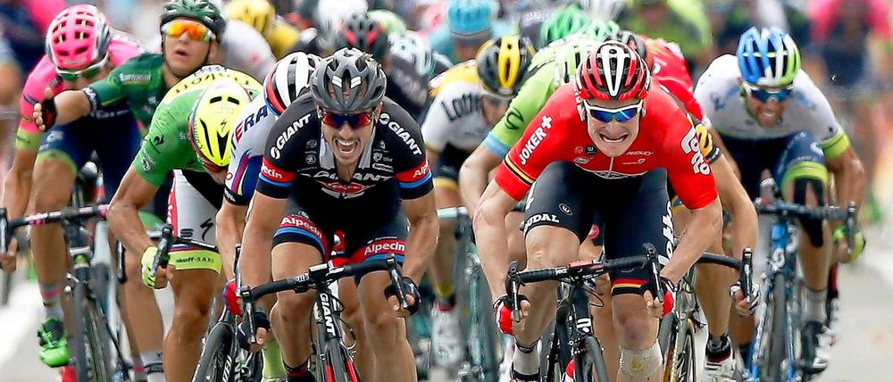 Gorilla und Gentleman. André Greipel (rechts) genießt unter Kollegen einen guten Ruf.