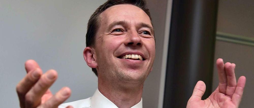 Bernd Lucke bei der Gründung seiner neuen Partei "Alfa".