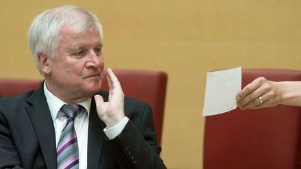 Horst Seehofer, leicht angeschlagen.