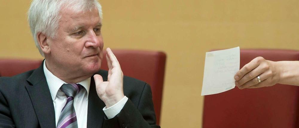 Horst Seehofer, leicht angeschlagen.