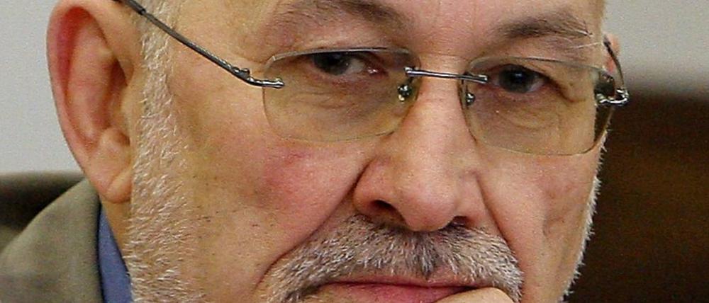Einst RAF-Anwalt, heute Neonazi: Horst Mahler. Hier im Jahre 2010 während einer Verhandlungspause im Landgericht Potsdam.