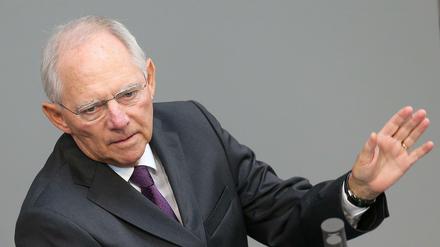 Bundesfinanzminister Wolfgang Schäuble