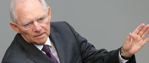 Bundesfinanzminister Wolfgang Schäuble