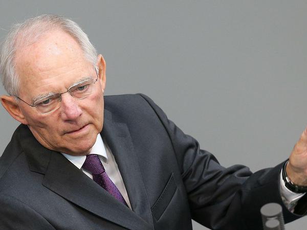 Bundesfinanzminister Wolfgang Schäuble
