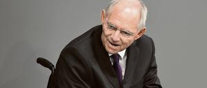Finanzminister Schäuble: Den Rücktritt ins Spiel gebracht - und gleichzeitig ausgeschlossen.