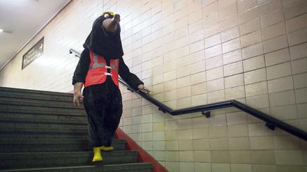 Maulwürfe stehen unter Schutz. Man darf sie verteiben, aber ihnen nichts antun. Und in Bahnhöfen richten sie auch keinen Schaden an.