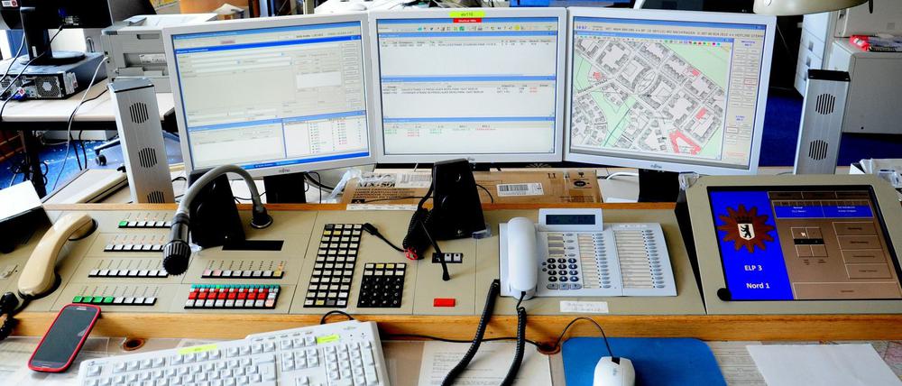 Mittlerweile umgezogen: Die Leitzentrale der Polizei Berlin am Platz der Luftbrücke 6 in Berlin-Tempelhof. 