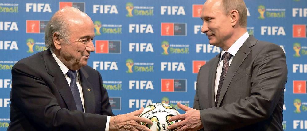 Blatter und Putin. Echte Freunde halten zusammen.