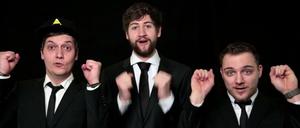 Floran Mundt (LeFloid), Robin Blase (Robbubbble) und Max Krüger (Frodoapparat)