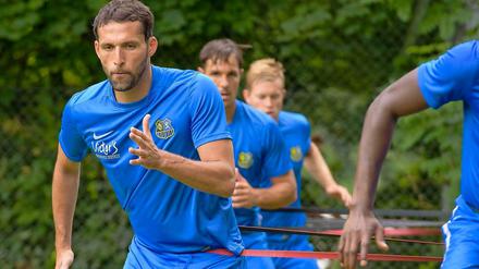 Nach seinem Vertragsende bei Dynamo Moskau hielt sich Kevin Kuranyi beim 1. FC Saarbrücken fit.
