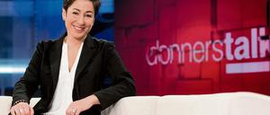 Dunja Hayali, Moderatorin des "donnerstalk" im ZDF.