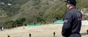 Vor dem Beginn der Arbeiten an der Halde nahe dem kolumbianischen Medellin.