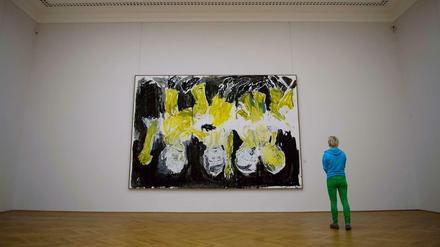 Werke des Künstlers Georg Baselitz im Albertinum in Dresden.