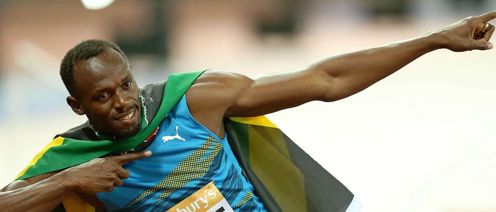 Usain Bolt ist fast wieder so schnell wie ein Pfeil.