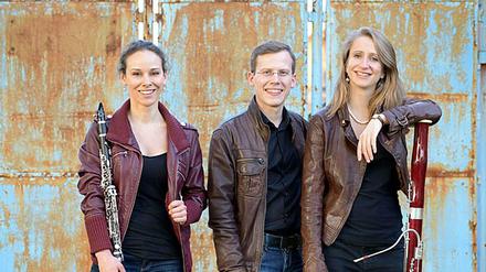 Das "Rheingold Trio" mit Bettina Aust (v.l), Robert Aust und Lydia Pantzier.