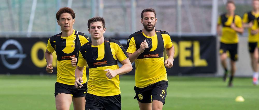 Laufen für Wolfsberg. Der BVB muss sich am 30. Juli sein erstes Pflichtspiel bestreiten.