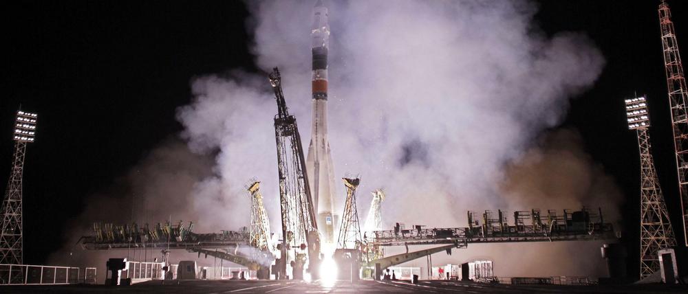 Monopol. Seit dem Aus für die Spaceshuttles sind die russischen "Sojus"-Raumschiffe die einzige Möglichkeit, um Astronauten zur Internationalen Raumstation zu bringen. Das Bild zeigt den jüngsten Start am 23. Juli vom Kosmodrom Baikonur.