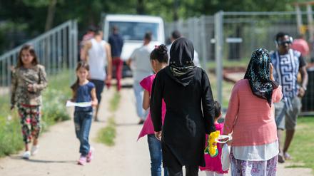 Die Erstaufnahmestelle des Landes Brandenburg in Eisenhüttenstadt.