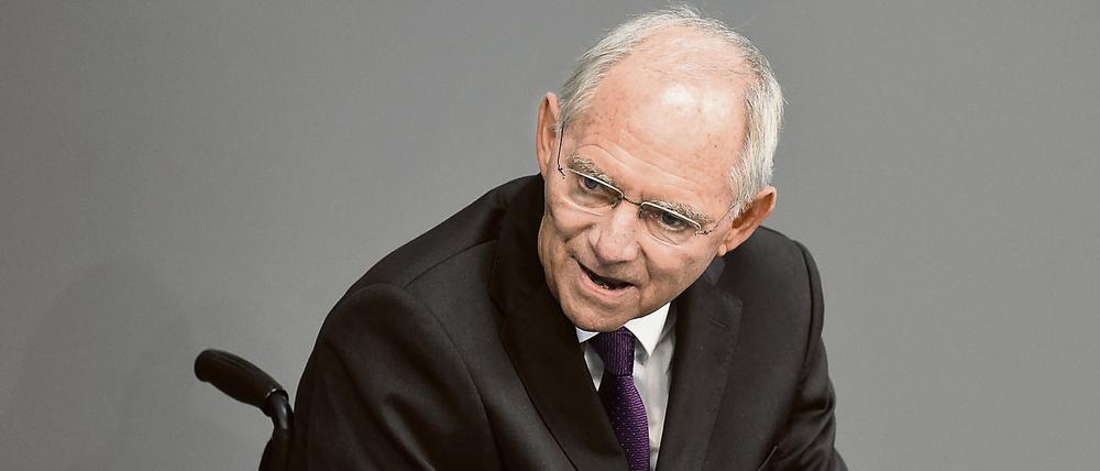 Wolfgang Schäuble, Finanzminister der Bundesrepublik Deutschland.
