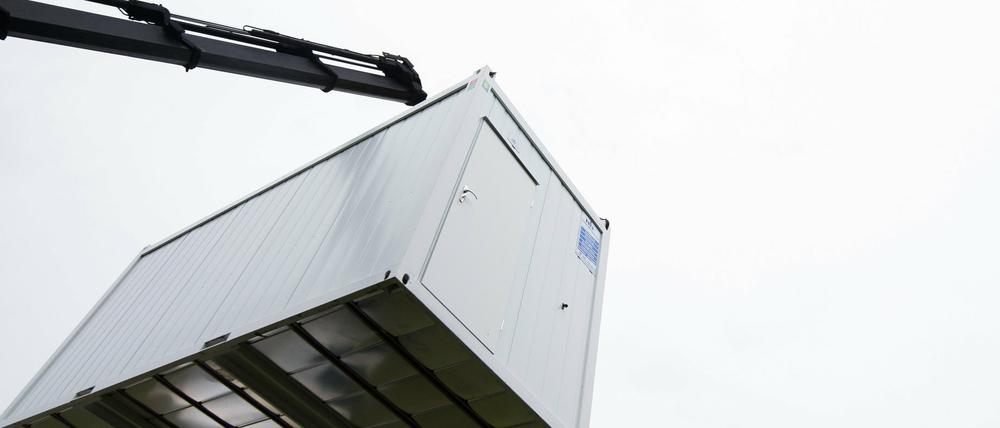 Die Wohncontainer werden nicht für alle Flüchtlinge reichen.