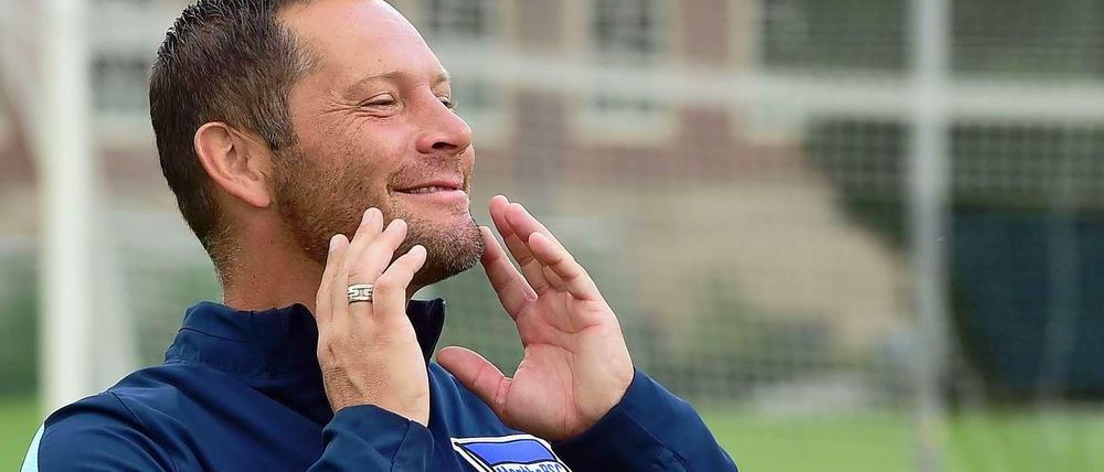 Mutig oder Übermütig? Hertha-Trainer Pal Dardai spricht vom DFB-Pokalfinale und zehn Punkten mehr in der Fußball-Bundesliga.