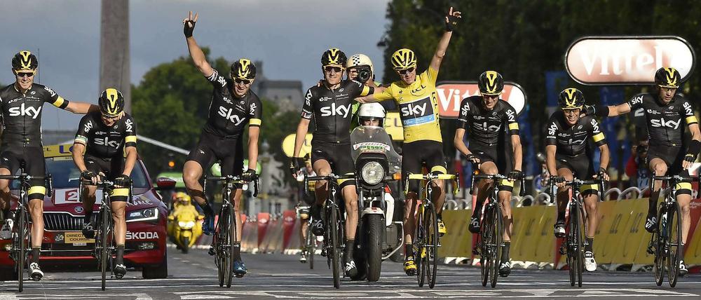 Der britische Radprofi Christopher Froome hat zum zweiten Mal die Tour de France gewonnen. 