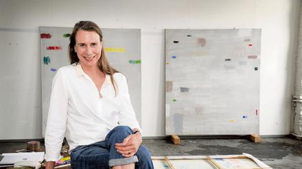 Künstlerin Isabelle Dyckerhoff in ihrem Atelier in der Kreuzbergstraße in Berlin.