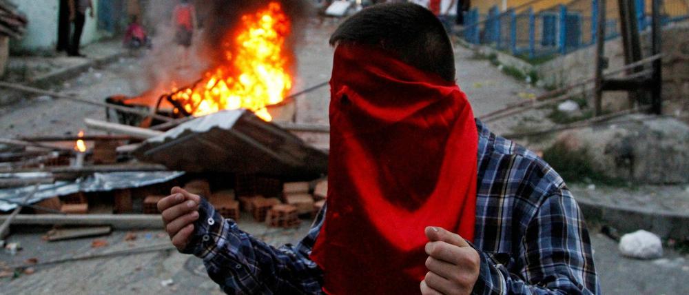 In Istanbul gibt es Proteste gegen die türkische Regierung.