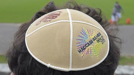 Die Kippa zum Event: Auf der jüdischen Kopfbedeckung kommen Sport und Glaube zusammen - sie haben die Sportler nach Berlin geführt.