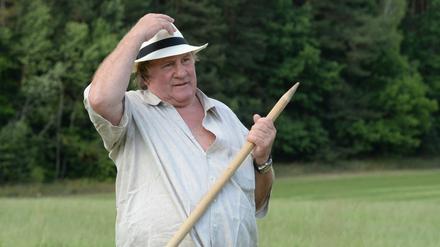 Der französische Schauspieler und Wahlrusse Gerard Depardieu bei einem Besuch in Weißrussland