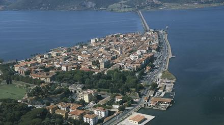 Die Lagune von Orbetello in der Toskana. Die höheren Wassertemperaturen machen ihr zu schaffen.