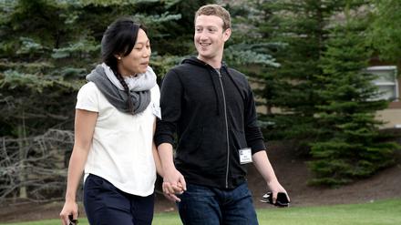 Facebook-Gründer Mark Zuckerberg und seine Frau Priscilla Chan