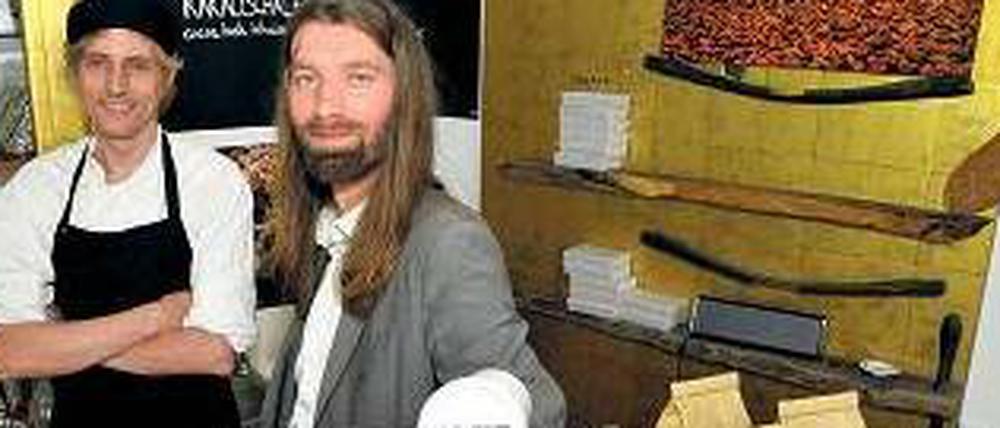 Alchimist und Evangelist. Eike Philipps (links) entwirft Neukreationen, Klaus Boesl verbreitet die Lehre von der Wertschöpfung.