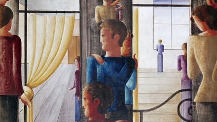 Ein Bild Oskar Schlemmers, die "Zwölf Figuren im Raum".