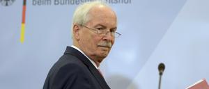Generalbundesanwalt Harald Range, aufgenommen hier im Juni 2014, greift Justizminister Heiko Maas an, weil dieser politisch Einfluss auf die Justiz genommen habe.