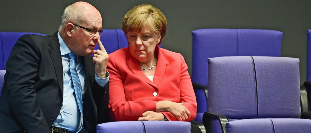 Angela Merkel und Unions-Fraktionschef Volker Kauder.
