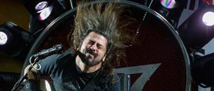 Dave Grohl, Frontman der Foo Fighters, bei einem Auftritt der Band in Seoul 