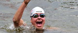 Drei? Genau. Angela Maurer hat sich nicht umsonst gequält.