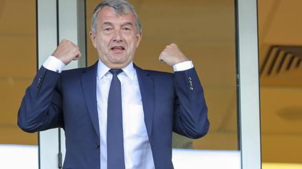 Freut sich gerne: DFB-Präsident Wolfgang Niersbach.